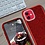 Ntech Hoesje Geschikt voor iPhone 12 / 12 Pro Hoesje - Glitter TPU backcover - Rood