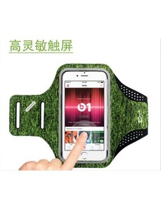 Ntech Sportarmband Geschikt voor iPhone 12/ 12 Pro / 12 Pro Max  Grijs / Groen