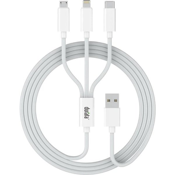 Durata Durata DR-U31 3in1 Lightning / Type C / Micro-USB kabel / Oplaadkabel / Oplaad Kabel Geschikt voor: Apple iPhone / Samsung / Sony / Huawei / Motorola / Wiko / LG / HTC / Honor / Alcatel