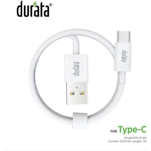 Durata Durata DR-UC40 Snelle kabel 1 Meter Type-C / USB-C kabel / Oplaadkabel / Oplaad Kabel voor Samsung / Sony / Huawei / Motorola / Oppo / OnePlus / HTC / Xiaomi / Alcatel
