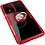 Ntech Hoesje Geschikt Voor Samsung Galaxy S20 Luxe Back Hoesje & Metalen Ring houder - Rood