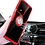 Ntech Hoesje Geschikt Voor Samsung Galaxy S20 Luxe Back Hoesje & Metalen Ring houder - Rood