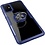 Ntech Hoesje Geschikt Voor Samsung Galaxy S20 Luxe Back Hoesje & Metalen Ring houder - Blauw