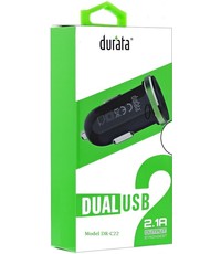 Durata Durata Dual (DUBBEL) USB Auto Lader