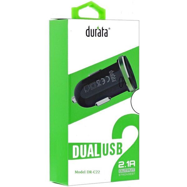 Durata Durata Dual (DUBBEL) USB Auto Lader