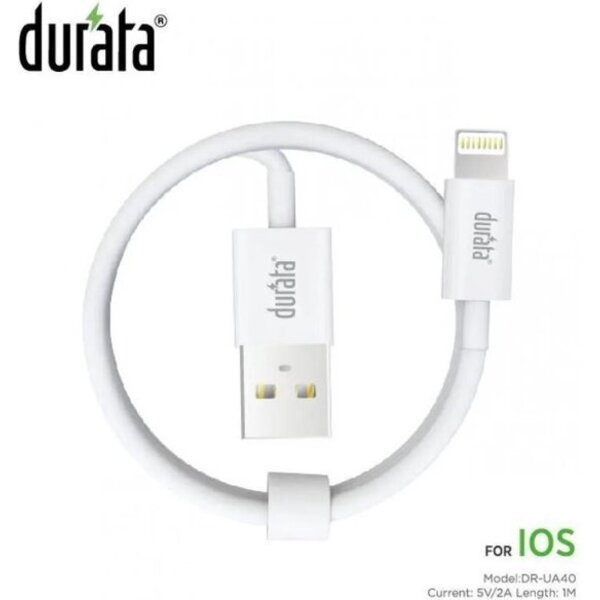 Durata Durata DR-UA40 oplaadkabel Geschikt voor iPhone Lightning naar USB kabel - 1 meter