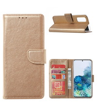 Ntech Samsung Galaxy S20 FE BoekHoesje Goud