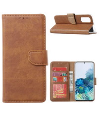 Ntech Samsung Galaxy S20 FE BoekHoesje Bruin