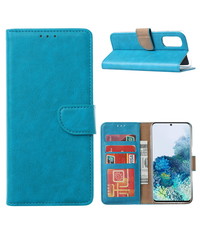 Ntech Samsung Galaxy S20 FE BoekHoesje Blauw