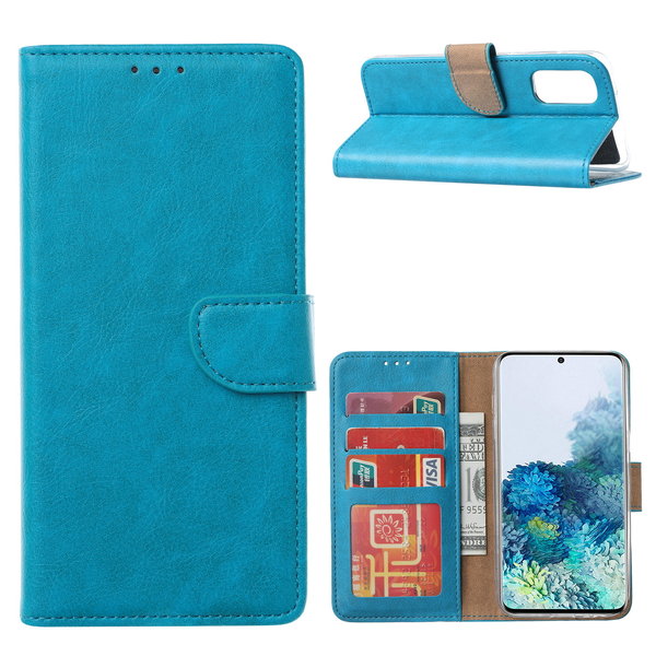 Ntech Hoesje Geschikt Voor Samsung Galaxy S20 FE Hoesje Geschikt Voor Samsung Galaxy S20 FE Bookcase / Wallet case - Blauw