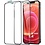 Ntech Screenprotector Geschikt voor 12 Mini screenprotector- 2 Pack full cover Shatter-Proof tempered glass Zwart