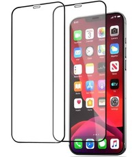 Ntech Screenprotector Geschikt voor 12 / 12 Pro 2 Pack full cover Shatter-Proof tempered glass Zwart