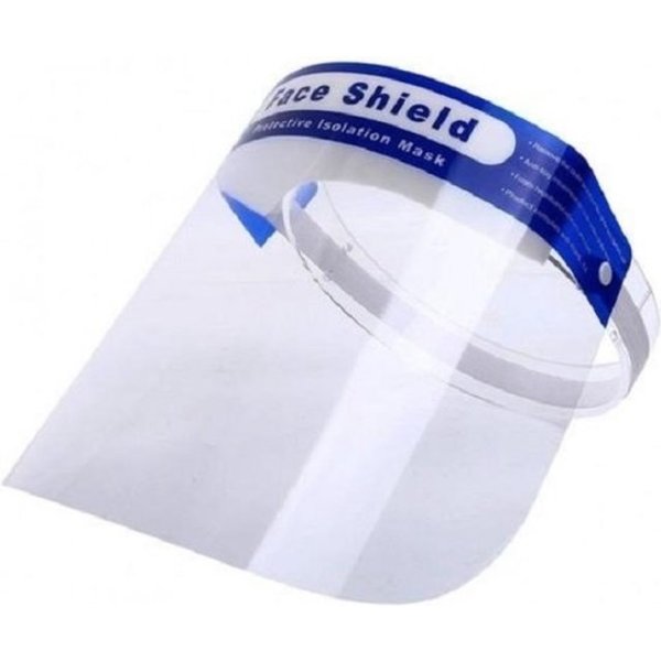 Merkloos Faceshield ,10 stuks Gezichtscherm - 10x Gelaatscherm -10x Spatscherm - 10x Gezichtsmasker - 10x FACE SHIELD - 10x Beschermkap - 10x Gelaatsscherm