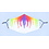 Merkloos Mondkapje wasbaar - herbruikbaar katoens - 3 stuks - Vrouwen - Regenboogdruppels - Vlinders - Panter