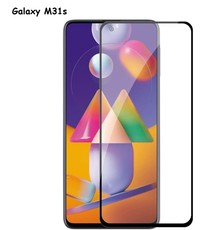 Ntech Samsung Galaxy M31S / A51 / A51 5G Full cover Zwart Screenprotector / Tempered glass