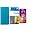Ntech Hoesje Geschikt Voor Samsung Galaxy M31S Boek Hoesje / Wallet cover - Blauw Met 2X glas Screenprotector