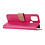 Ntech Hoesje Geschikt Voor Samsung Galaxy M31S Boek Hoesje / Wallet cover - Pink Met 2X glas Screenprotector