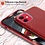 Ntech Hoesje Geschikt voor iPhone 12 Mini Hoesje - Glitter TPU Backcover - Rood