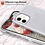 Ntech Hoesje Geschikt voor iPhone 12 Mini Hoesje - Glitter TPU Backcover - Zilver