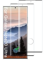 Ntech Samsung Galaxy Note 20 Ultra - 2 Pack tempered glass / Screenprotector Zwart