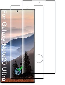 Ntech Samsung Galaxy Note 20 Ultra - 2 Pack tempered glass / Screenprotector Zwart