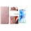 Ntech Hoesje Geschikt voor iPhone 12 / 12 Pro hoesje - bookcase / wallet cover portemonnee Bookcase hoes Rosegoud + 2x tempered glass / Screenprotector