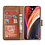 Ntech Hoesje Geschikt voor iPhone 12 / 12 Pro hoesje - bookcase / wallet cover portemonnee Bookcase hoes Bruin + 2x tempered glass / Screenprotector