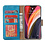 Ntech Hoesje Geschikt voor iPhone 12 / 12 Pro hoesje - bookcase / wallet cover portemonnee Bookcase hoes Blauw + 2x tempered glass / Screenprotector