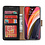 Ntech Hoesje Geschikt voor iPhone 12 Mini hoesje - bookcase / wallet cover portemonnee Bookcase Zwart + 2x tempered glass / Screenprotector