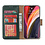 Ntech Hoesje Geschikt voor iPhone 12 Mini hoesje - bookcase / wallet cover portemonnee Bookcase Groen + 2x tempered glass / Screenprotector