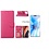 Ntech Hoesje Geschikt voor iPhone 12 Pro Max hoesje - portemonnee bookcase / wallet cover Pink + 2x tempered glass / Screenprotector