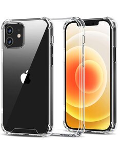 Ntech iPhone 12 / 12 Pro Hoesje TPU Schokbestendig met verstevigde randen