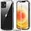 Ntech Hoesje Geschikt voor iPhone 12 Hoesje Transparant shock Proof Hoesje -siliconen case - Hoesje Geschikt voor iPhone 12 Pro TPU Schokbestendig backcover (verstevigde randen) Hoesje Geschikt voor iPhone 12 / 12 pro tempered glass 2 pack screenprotector