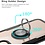 Ntech Hoesje Geschikt voor iPhone 12 Mini (5.4) Luxe hoesje Backcover case - Metalen Ring houder - Zwart