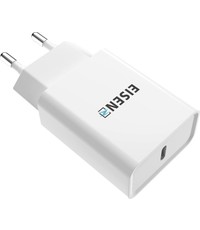 Eisenz Eisenz EZ612 Snel USB-C poort lader met Power Delivery 3A stekker / oplader + USB-C naar USB-C Kabel - Voor o.a. Samsung / Huawei / Sony