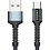 Eisenz Eisenz EZ215 USB-C Toughness Type C Oplaad Kabel 2.4A Fast Cable - blauw 2 Meter