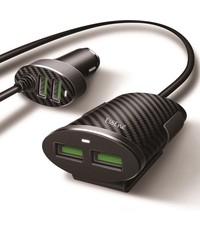 Eisenz Eisenz Road C502 Car charger 12V 4 USB poorten - autolader - achterbank oplader Auto USB 2.1A