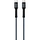 Eisenz Eisenz LC92 USB-C naar USB-C 2A oplaadkabel en data kabel 2M - zwart