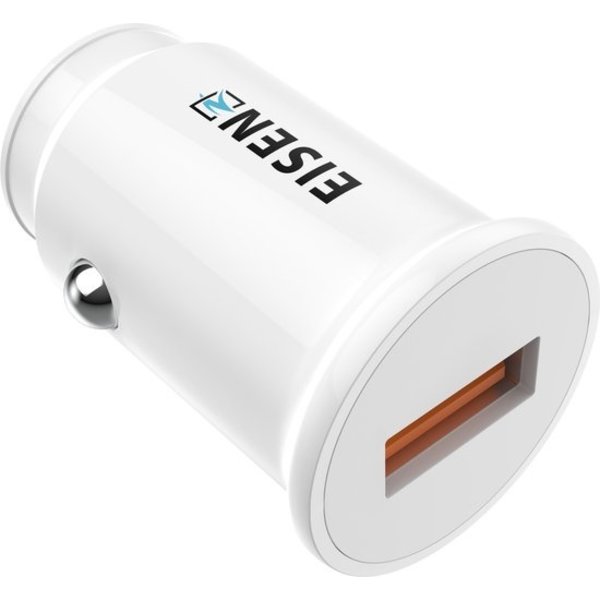 Eisenz Eisenz EZ463 autolader Qualcomm 3.0 Quick Charge - auto oplader + Lightning USB Geschikt voor iPhone kabel