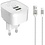 Eisenz Eisenz A201 oplader met Micro naar USB Kabel - Microusb - lader - adapter - 1M - 2.4A - Wit