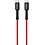 Eisenz Eisenz LC91 Power Delivery PD USB-C naar Type-C 3A Ultrasnelle oplaadkabel en data kabel 1M - rood