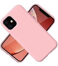 Ntech Hoesje iPhone 12 / 12 Pro Nano Liquid siliconen Backcover Licht Roze