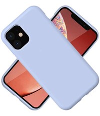 Ntech Hoesje iPhone 12 / 12 Pro Nano Liquid siliconen Backcover Licht Blauw