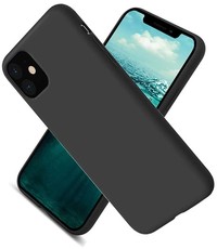 Ntech Hoesje iPhone 12 / 12 Pro Nano Liquid siliconen Backcover Zwart