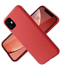 Ntech Hoesje iPhone 12 / 12 Pro Nano Liquid siliconen Backcover Rood