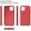 Ntech Hoesje Geschikt voor iPhone 12 / 12 Pro - Nano Liquid siliconen Backcover - Rood