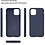 Ntech Hoesje Geschikt voor iPhone 12 / 12 Pro - Nano Liquid siliconen Backcover - Navy