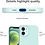 Ntech Hoesje Geschikt voor iPhone 12 / 12 Pro - Nano Liquid siliconen Backcover - Mint Groen