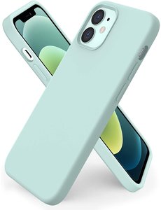 Ntech Hoesje iPhone 12 / 12 Pro Nano Liquid siliconen Backcover Mint Groen