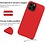 Ntech Hoesje Geschikt voor iPhone 12 / 12 Pro hoesje - Soft Nano siliconen Gel Rubber backcover Rood met 1X Glazen screenprotector